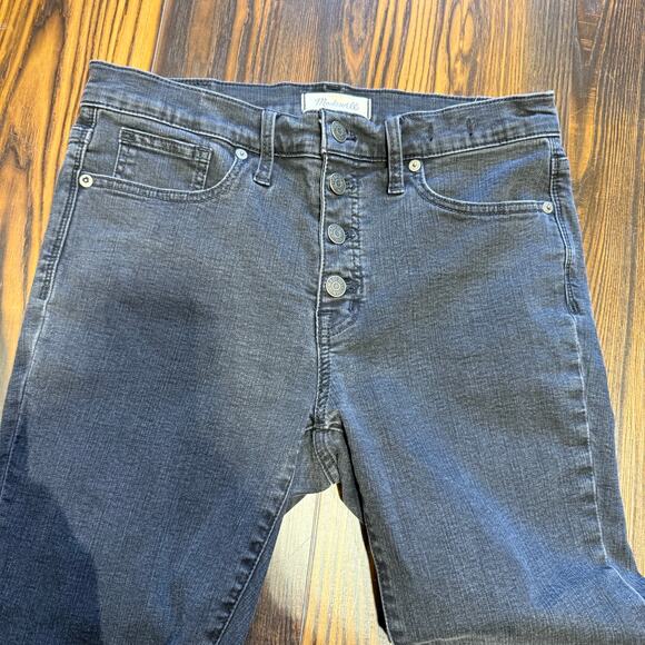 Madewell 9” Mid-Rise Skinny Jeans Exposed Button Fly Size 29 - Picture 3 of 13